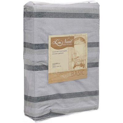 Комплект постельного белья двуспальный La Nuit Basic серый