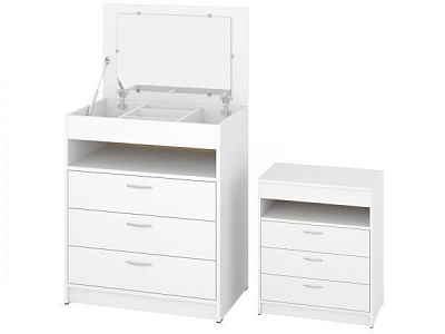 Трюмо Пехотин 700х820х440 белый 