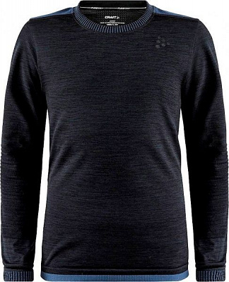 Термофутболка Craft Fuseknit_Comfort_RN_LS_Junior 1906633-B99000 146/152 черный