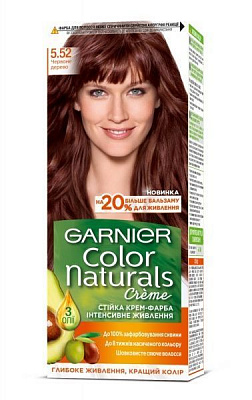 Крем-фарба для волосся Garnier Color Naturals 5.52 Червоне дерево 112 мл
