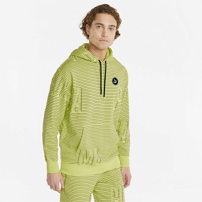 Джемпер Puma SWxP AOP Hoodie TR 53362829 р. XL салатовый
