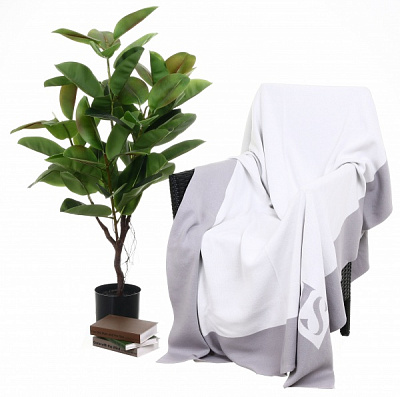 Плед Ніжність 130x200 см сірий SIS