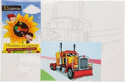 Холст на картоне с контуром Мультфильм №30 ROSA 