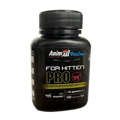 Витаминно-минеральный комплекс Animall Vetline For Кitten PRO для котят 100 табл.
