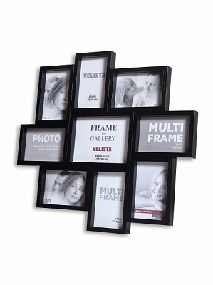 Колаж Velista (8х10х15, 1х13х18) чорна пласт. 9 фото 10x15 см чорний