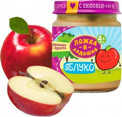 Пюре Ложка в ладошке Яблуко