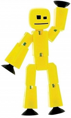 Фигурка для анимационного творчества Stikbot S2 желтая 