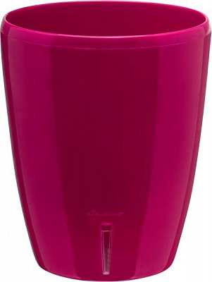 Вазон пластиковый Santino Орхидея TWIN круглый 1,3л пурпурный 