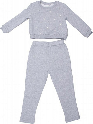 Комплект для девочек Luna Kids 4619/10 р.146 серый 