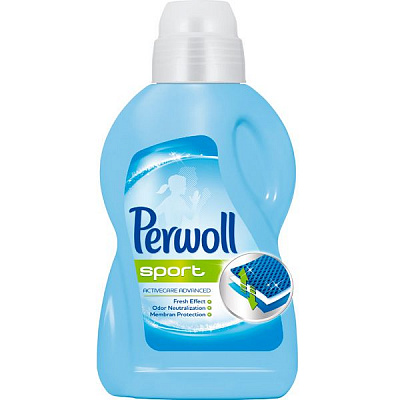 Гель для машинной и ручной стирки Perwoll для деликатной стирки спортивных вещей 0,9 л