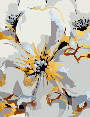 Картина за номерами Golden Flowers 1 35x45 см Rosa Start