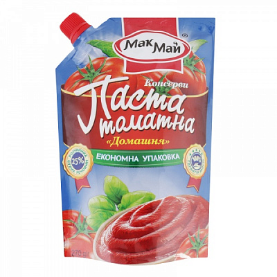 Паста томатная МакМай Домашняя 25% д/п 270г