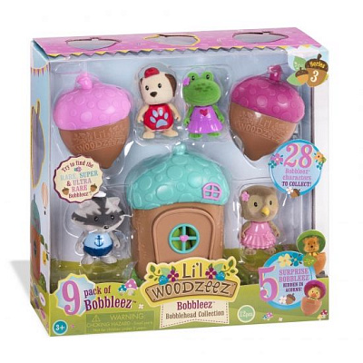 Набір фігурок Li'l Woodzeez Bobblehead 9 од. Серія 3 63300Z