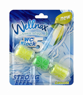 Туалетный блок Wellnax Лимон 57 г 