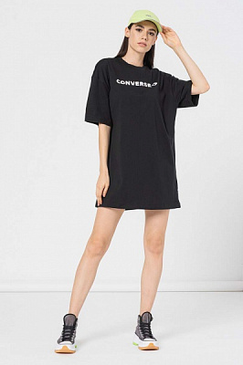 Футболка Converse OVERSIZED WORDMARK TEE 10023921-001 р.M чорний