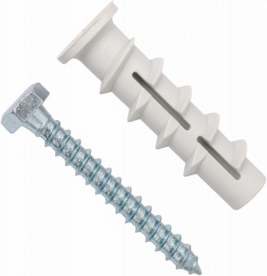 Дюбель для газобетона с винтом для дерева 12x60 мм 4 шт. Expert Fix