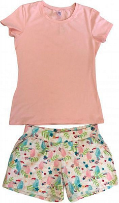 Пижама женская Roksana Summer 002/16291 р. XXL розовый/мульти 