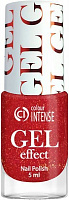 Лак для ногтей Colour Intense Gel Effect 65 024 Красный (шиммер) 5 мл 