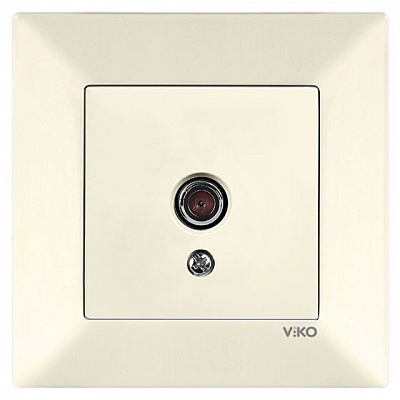 Розетка TV кінцева Viko Meridian бежевий 90970249-WH