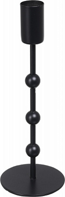 Подсвечник для столовой свечи 70x70x195 мм черный