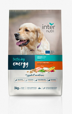 Корм сухий для активних собак для крупних порід Internutri Tasty Energy з куркою 3 кг