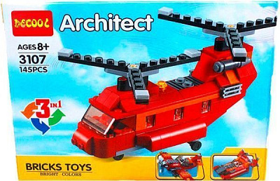 Конструктор Decool Транспорт 3 в 1 3107