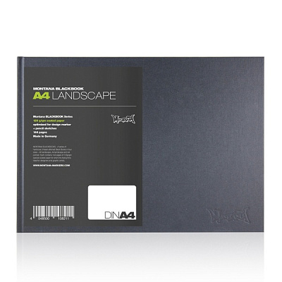 Скетчбук Blackbook A4 landscape 