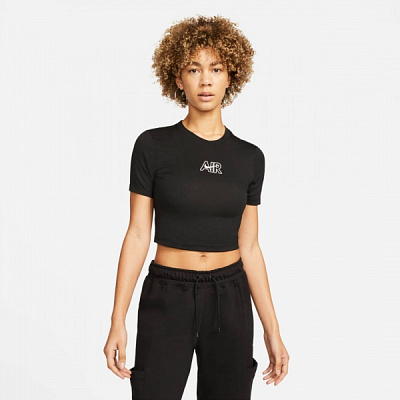 Футболка Nike W NSW TEE SLIM CRP AIR DN5852-010 р.XS чорний