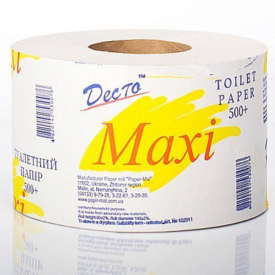 Туалетний папір Decto Maxi одношаровий 1 шт.