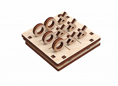 Деревянный 3D-конструктор Mr.Playwood Крестики-нолики №2 10305