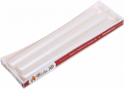 Свеча столовая 22х240 3 шт. перламутр Pako-If