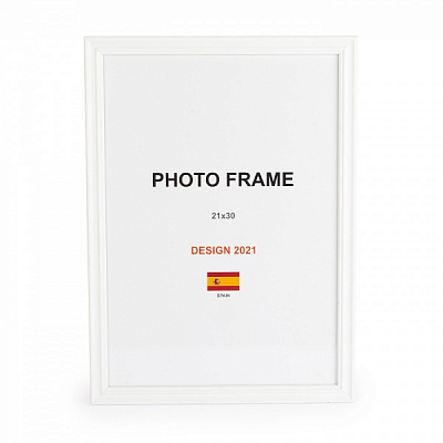 Рамка для фото 1 фото 21х30 см белый матовый 