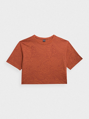 Футболка 4F TSHIRT F0768 4FSS23TTSHF0768-90S р.M коричневий