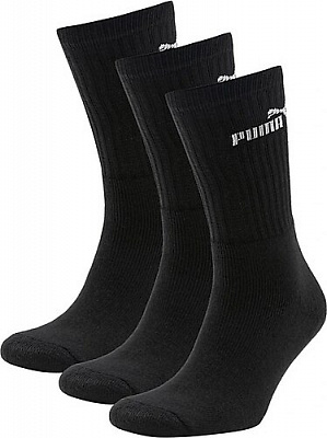 Носки Puma ELEMENTS CREW SOCK 3P BLACK 88329601 р.35-38 черный