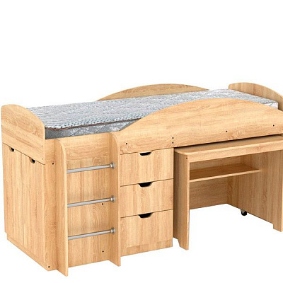 Кровать Компанит Универсал 1942х1060х892 мм дуб сонома