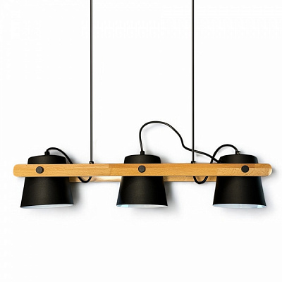 Люстра підвісна LIGHT SET VOLOSHKA RL 3x12 Вт GX53 чорний