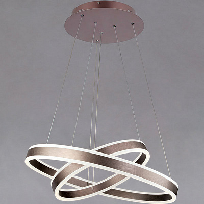 Люстра светодиодная Strotskis Titan пульт ДУ 120 Вт коричневый 415/2