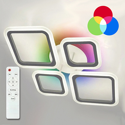 Люстра світлодіодна Luminaria Oval 60 Вт LED-модуль white OVAL RGB 60W 4S1R WHITE