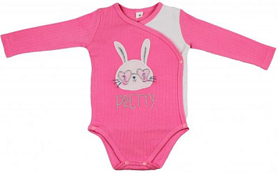 Напівкомбінезон Danaya з вишивкою р.74 рожевий із білим ЗО20-73