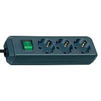 Подовжувач Brennenstuhl Eco-Line H05VV-F 3G1.5 із заземленням 3 гн. чорний 5 м 1152900 