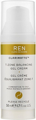 Крем-гель день-ночь Ren Clean Skincare Clarimatte T-Zone Balancing Gel 50 мл