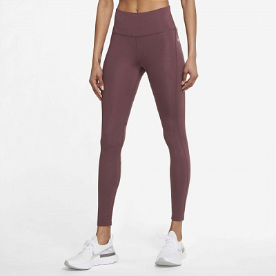 Лосины Nike W NK DF FAST TGHT CZ9240-646 р.M бордовый