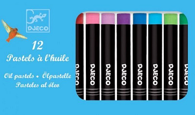 Пастель масляная Djeco 12 цветов DJ09748