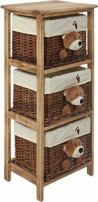 Корзинка плетеная Tony Bridge Basket с текстилем детский JM09-1 F1 