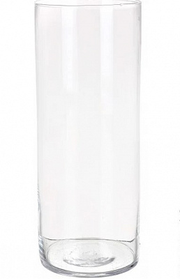 Ваза стеклянная Wrzesniak Glassworks цилиндр прозрачная 17-995C, 14*35 35 см