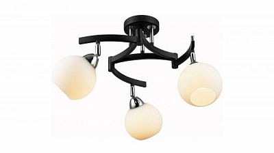 Люстра потолочная Altalusse 3xE27 хром/венге 