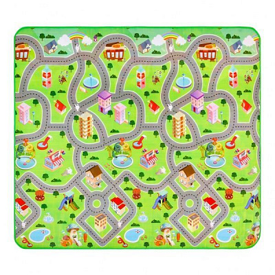 Развивающий коврик Ланор беби мат (200x180x0,5 см) Парк/Дорожки