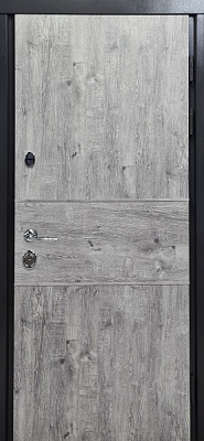 Дверь входная Булат House-3 дуб графит / дуб шале графит 2050x850 мм правая