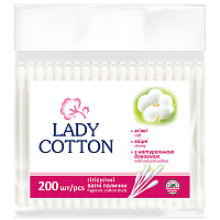 Ватні палички Lady Cotton 200 шт. (м'яка)