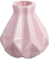 Ваза керамическая розовая оригами-4 30 см Наша Кераміка